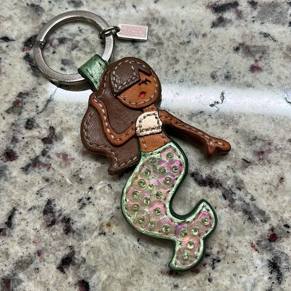 Coach Mermaid Key Fob Vintage - Picture 1 of 7